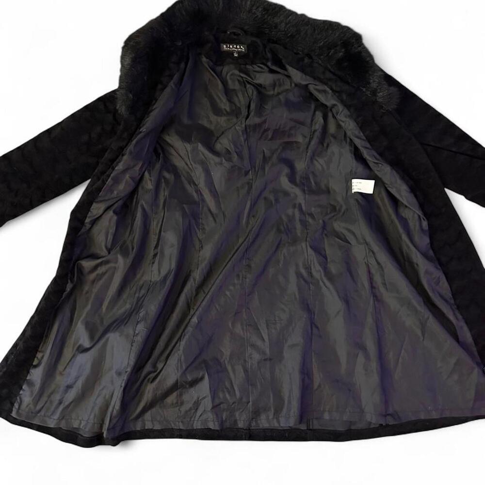 Vintage Y2K Goth Mob Wife Statement Coat - Picture 2 of 7
